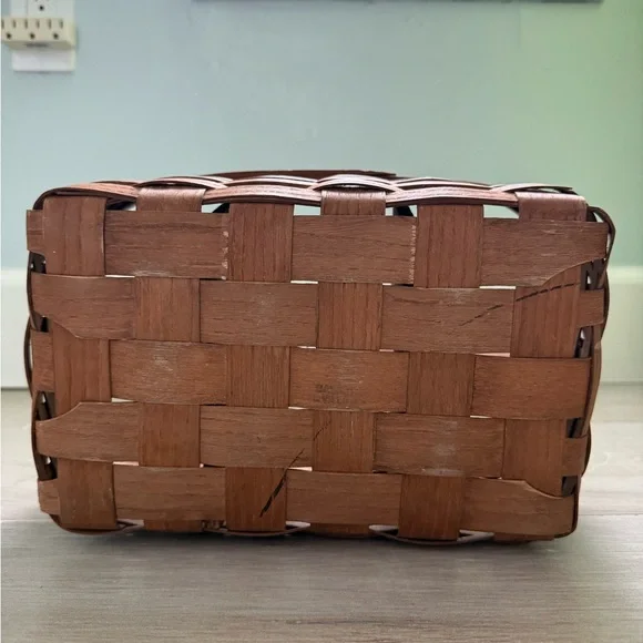 Longaberger or Bradford Basket Utensil Picnic Caddy Basket.